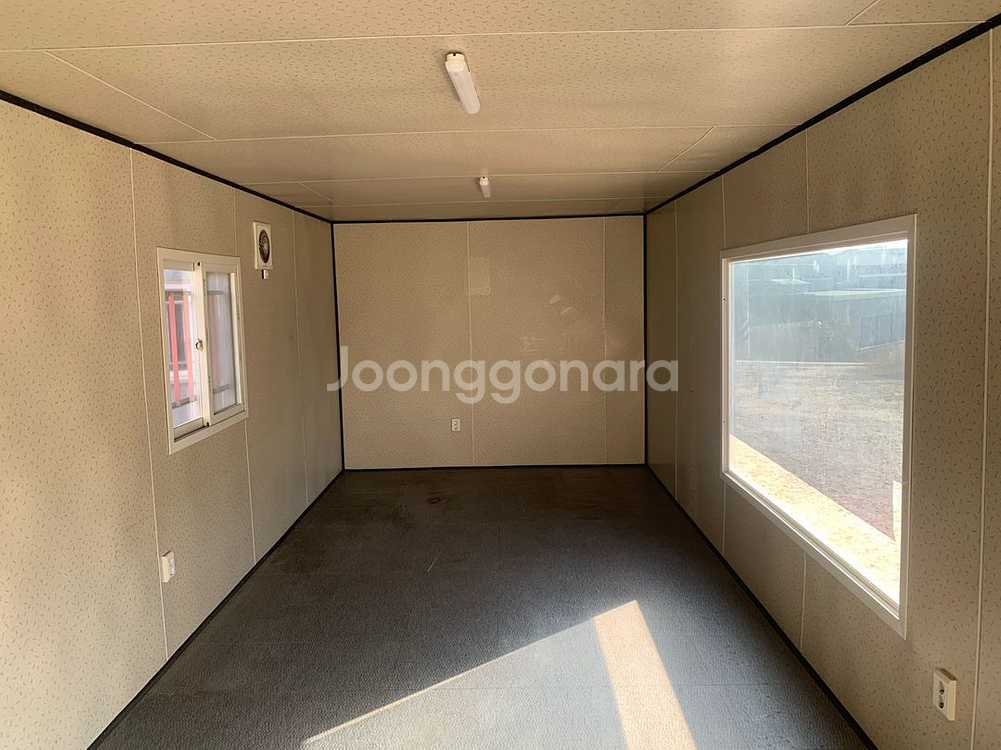 중고컨테이너 3*9 사무실, 바닥데코타일--1