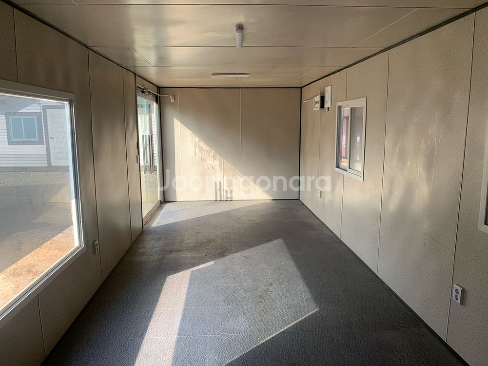 중고컨테이너 3*9 사무실, 바닥데코타일--2