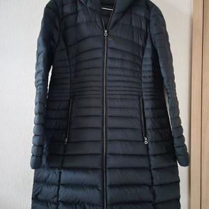 멜본 여성 구스 롱패딩 블랙