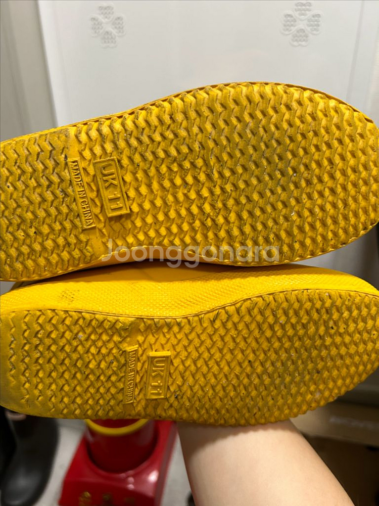 헌터 키즈 레인부츠 블랙/옐로우--6