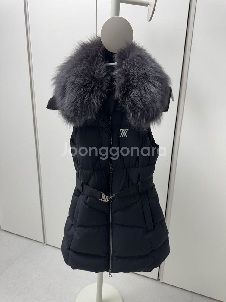 어뉴 롱 베스트 패딩--2