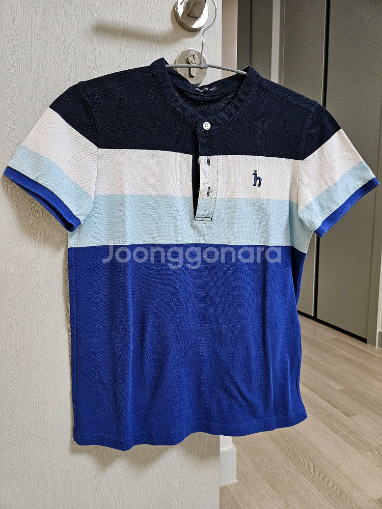 헤지스 키즈 반팔 헨리넥 티 150--0