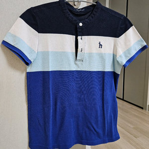 헤지스 키즈 반팔 헨리넥 티 150