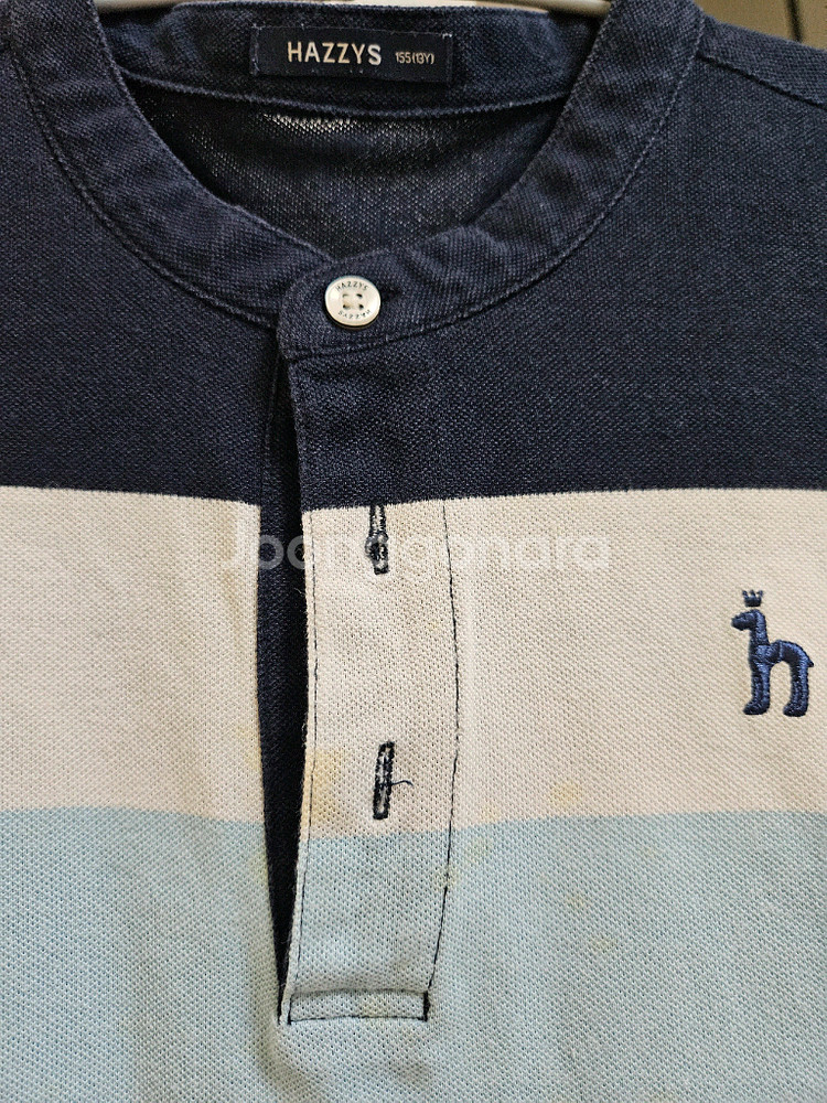 헤지스 키즈 반팔 헨리넥 티 150--2