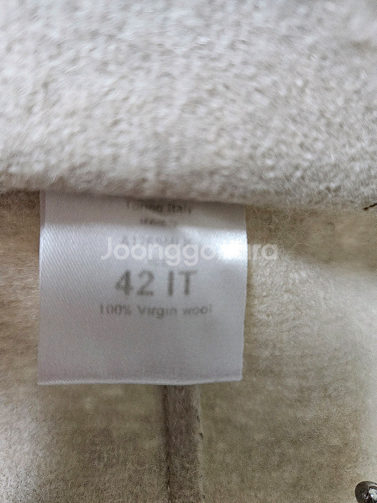 Harris Wharf London 버진울 아이보리 코트 42--3