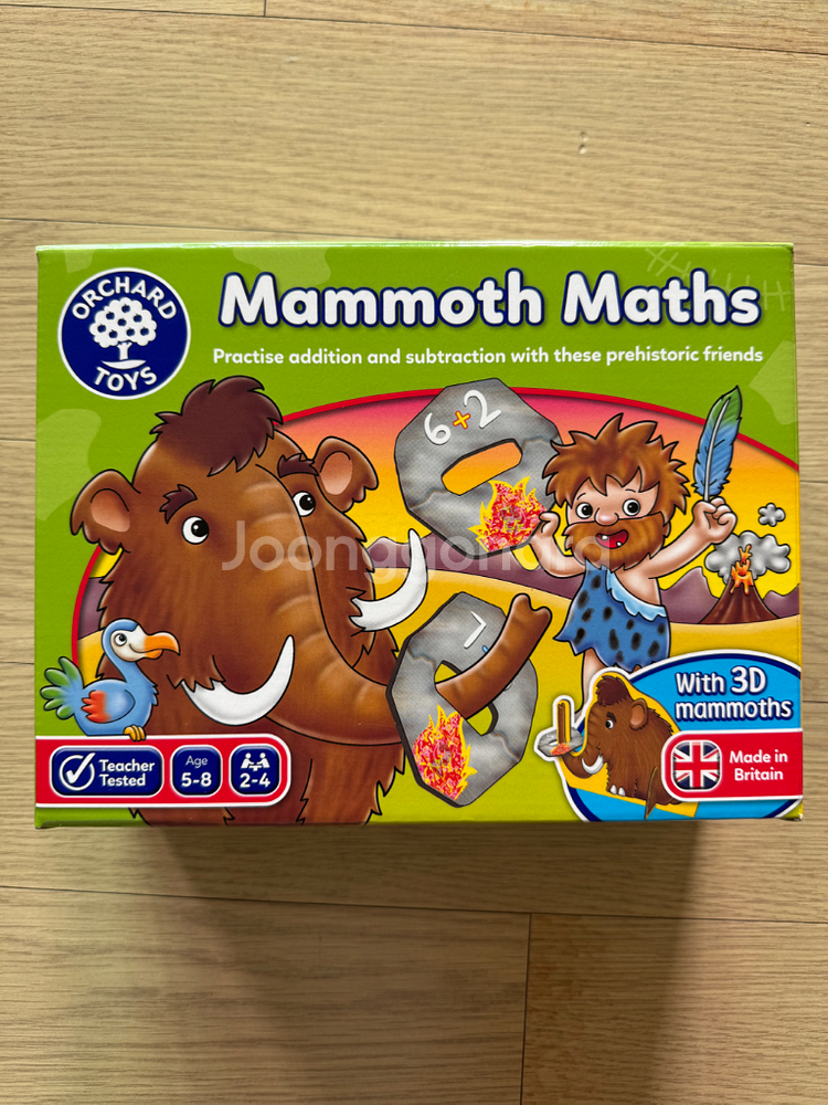 오차드토이즈 매머드 숫자놀이 보드게임(택포)--1