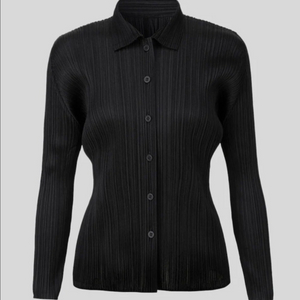 플리츠플리즈 베이직셔츠 블랙 3 새상품