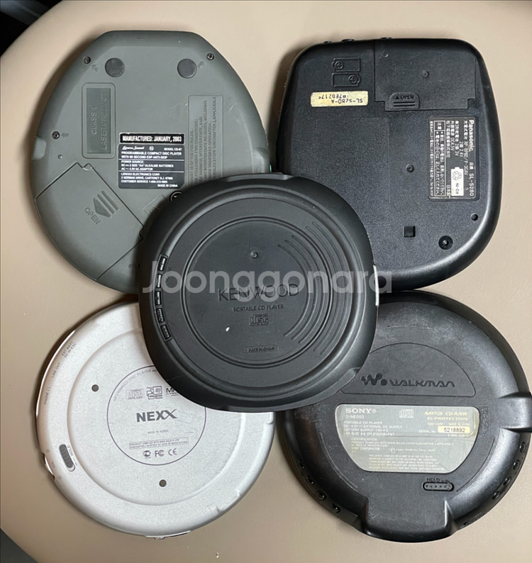 CD플레이어 Sony/Panasonic/Kenwood 5대 일괄--1