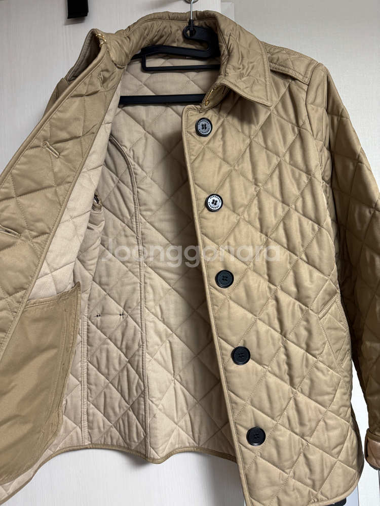 버버리 프랭크비 퀼팅 자켓 (베이지 S)--3