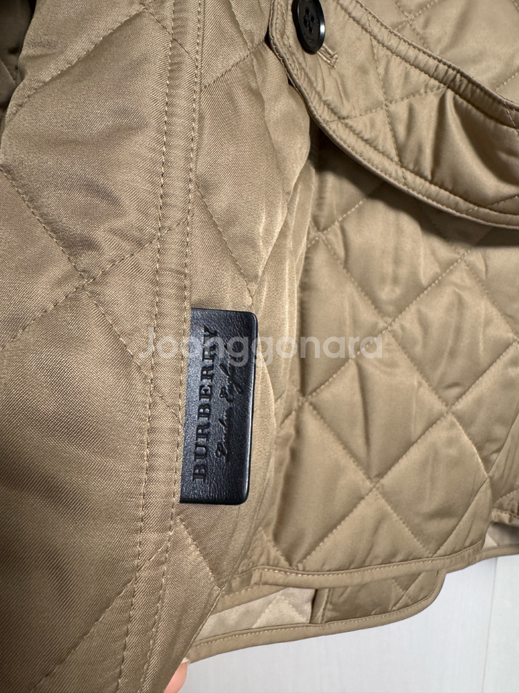버버리 프랭크비 퀼팅 자켓 (베이지 S)--7