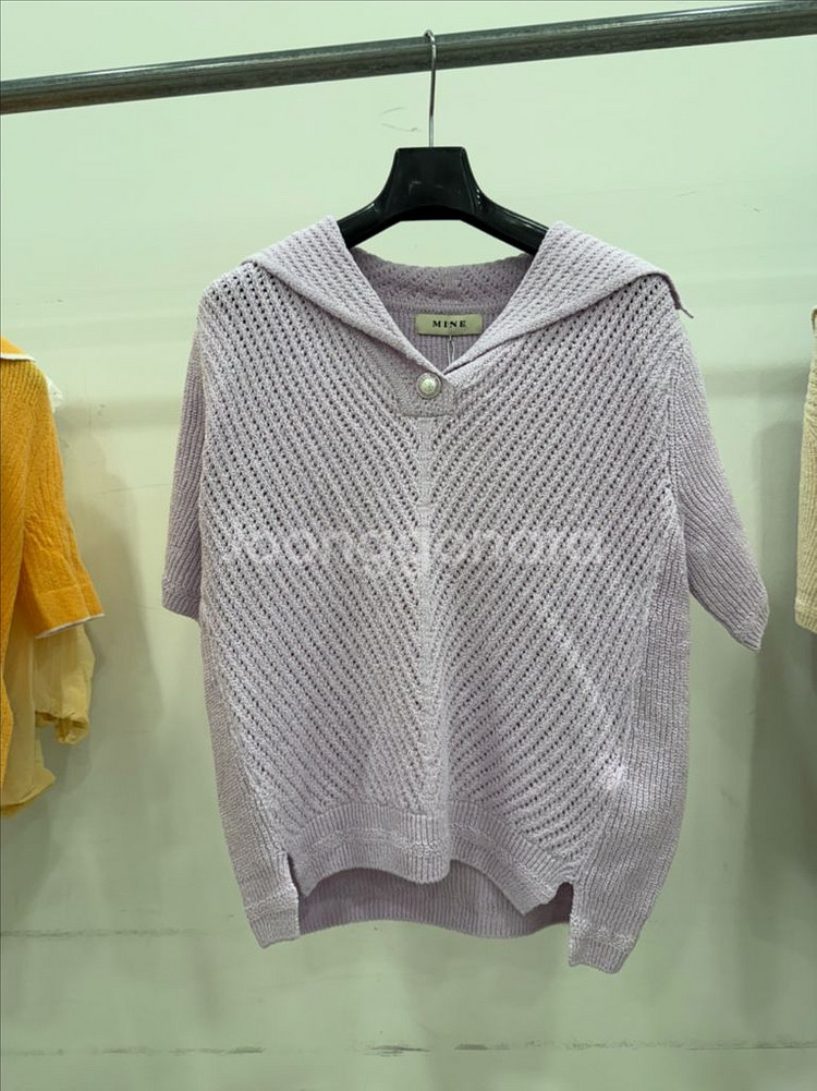 마인 니트 라일락컬러 프리사이즈 타임 오브제 미샤--0