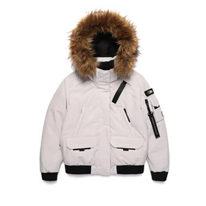 XS 내셔널지오그래픽 타루가 RDS 덕다운 오리털 숏패딩