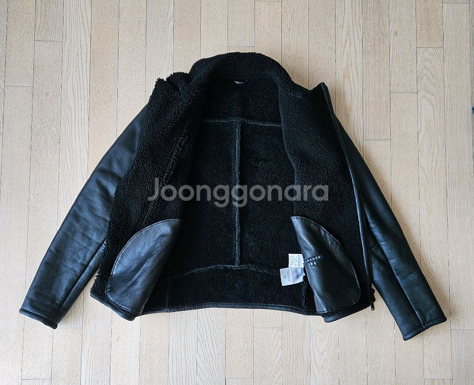 띠어리 theory 무스탕 양가죽 집업자켓 라이더자켓 M--2
