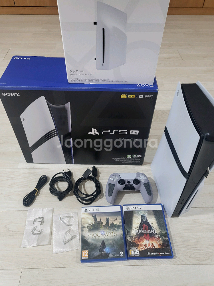 PS5 Pro 디스크 드라이브 게임2개--0