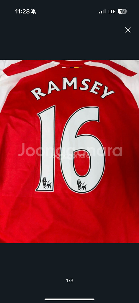 14-15 아스날 홈 유니폼 아론램지 마킹--0