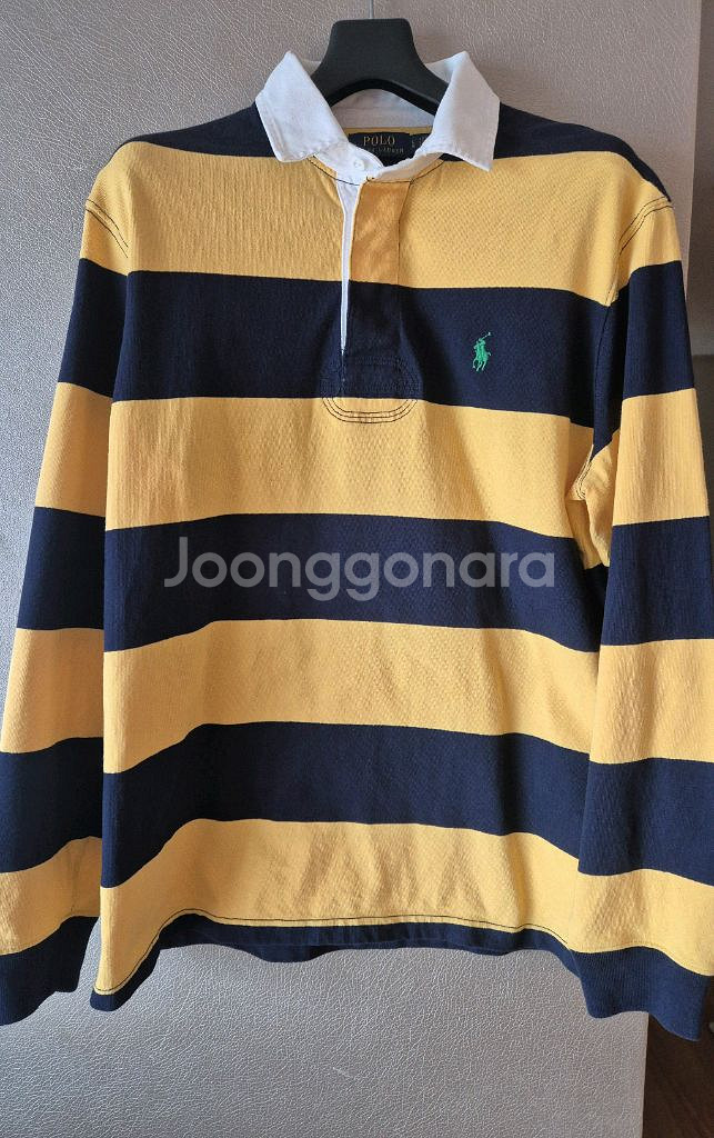 폴로 랄프로렌 꿀벌럭비티셔츠 L사이즈--0
