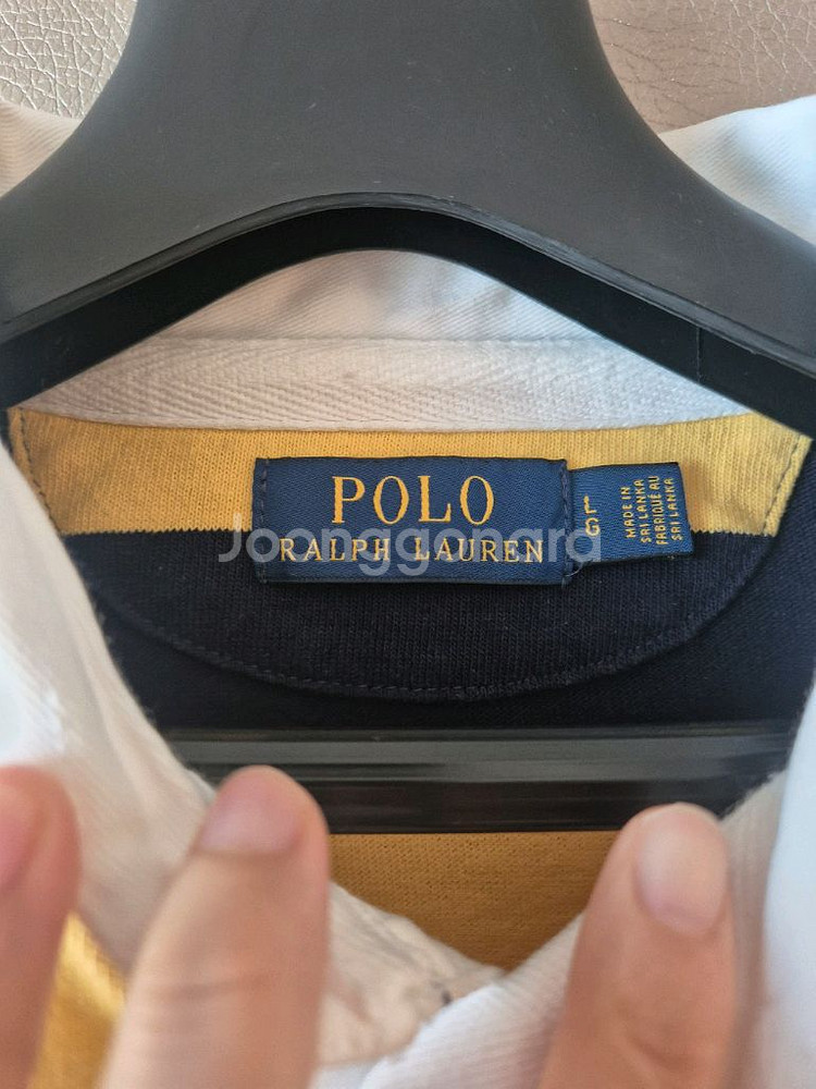 폴로 랄프로렌 꿀벌럭비티셔츠 L사이즈--3