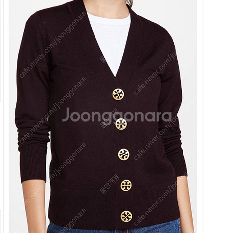 토리버치 메리노 울 니트 가디건 여성 XXS 사랑봉봉--0