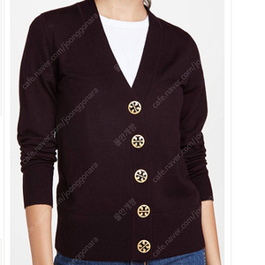 토리버치 메리노 울 니트 가디건 여성 XXS 사랑봉봉