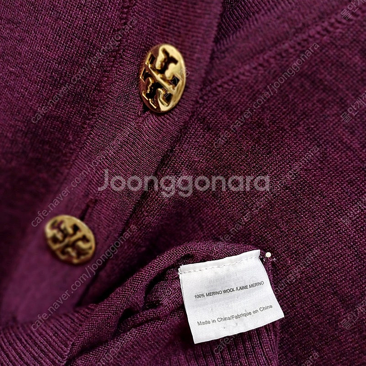 토리버치 메리노 울 니트 가디건 여성 XXS 사랑봉봉--4