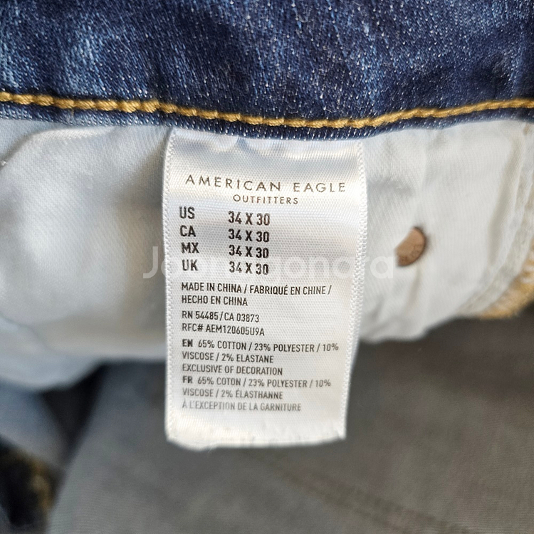 아메리칸이글 청바지 스판 데님 사이즈34 R2882--4