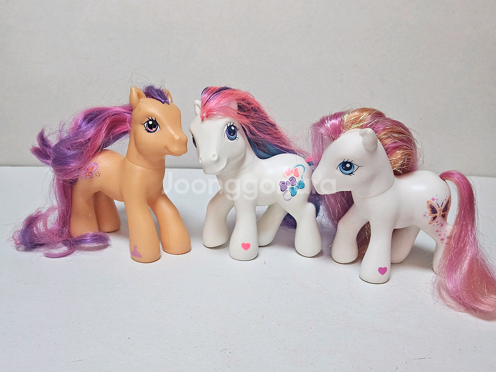 마이리틀포니 빈티지 3세대 피규어 인형 3마리 세트--0