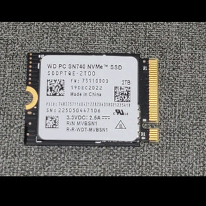 WD PC SN740 2230 NVMe SSD 2TB