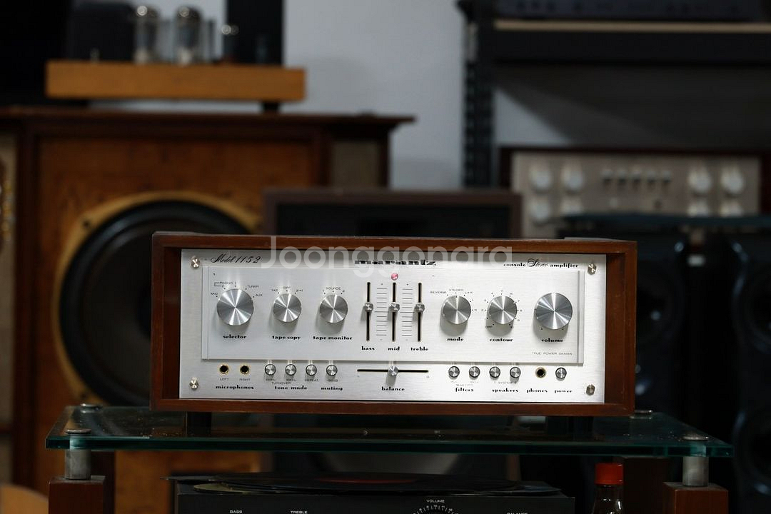 마란츠 1152 인티앰프ㅡ오리지널 우드ㅡ--0