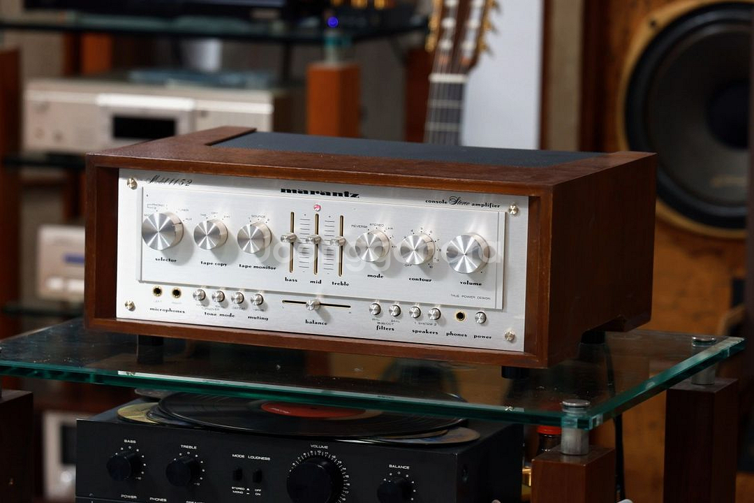 마란츠 1152 인티앰프ㅡ오리지널 우드ㅡ--1