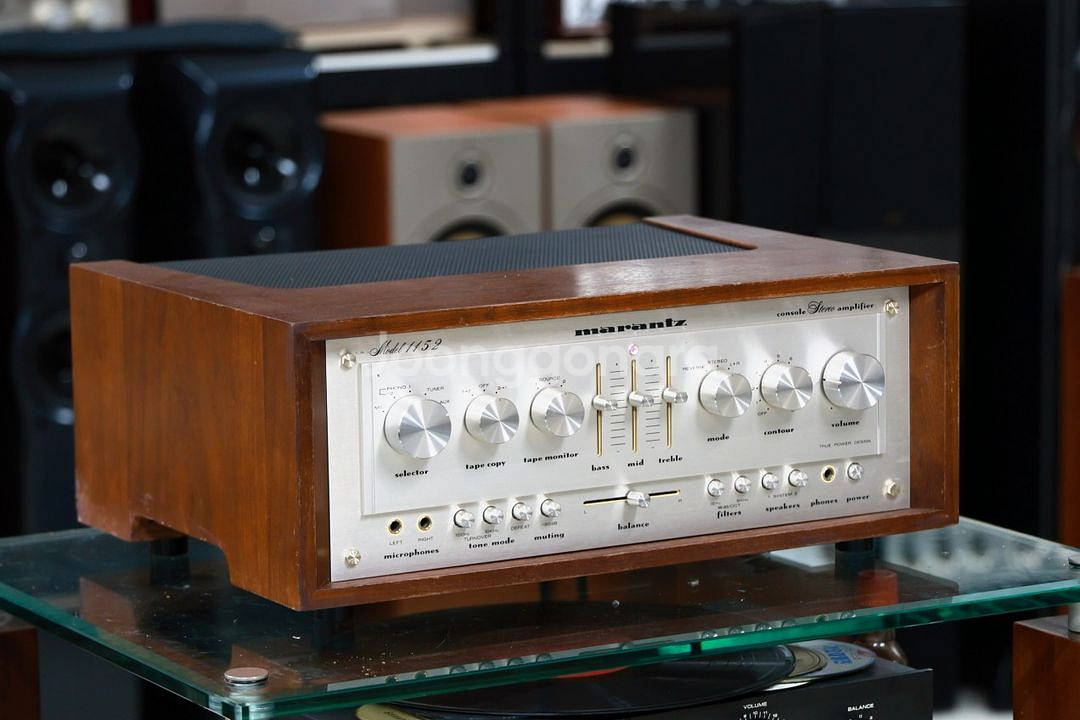 마란츠 1152 인티앰프ㅡ오리지널 우드ㅡ--2