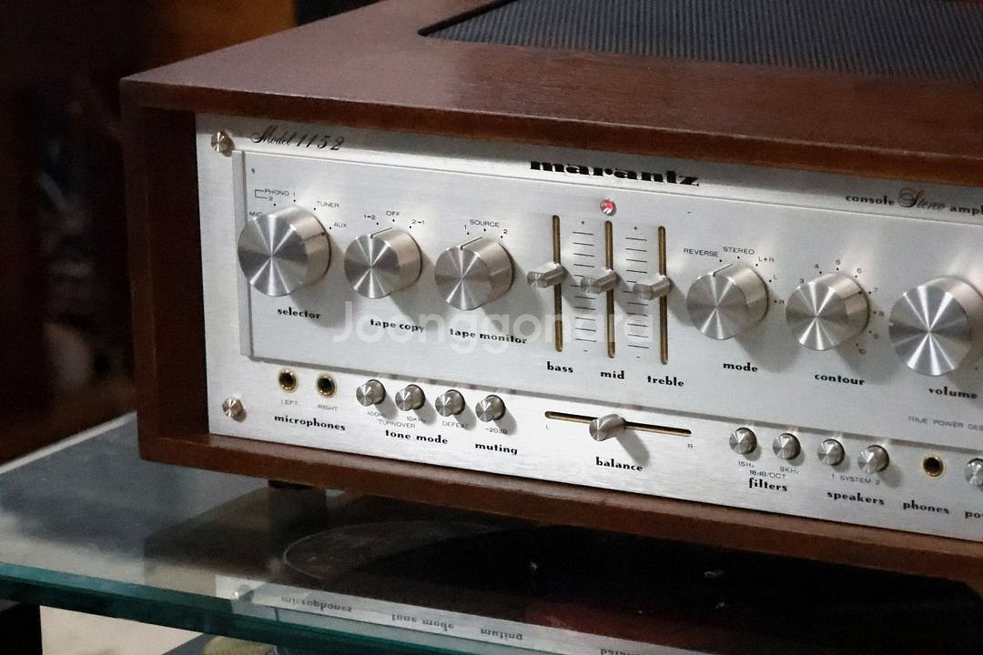 마란츠 1152 인티앰프ㅡ오리지널 우드ㅡ--4