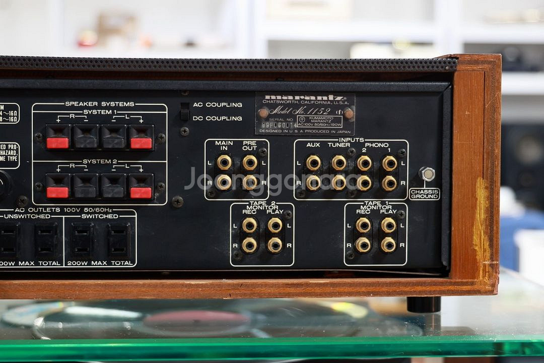 마란츠 1152 인티앰프ㅡ오리지널 우드ㅡ--6