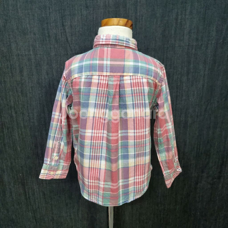 폴로 랄프로렌 키즈 체크 셔츠,남방 24M, 110605--3