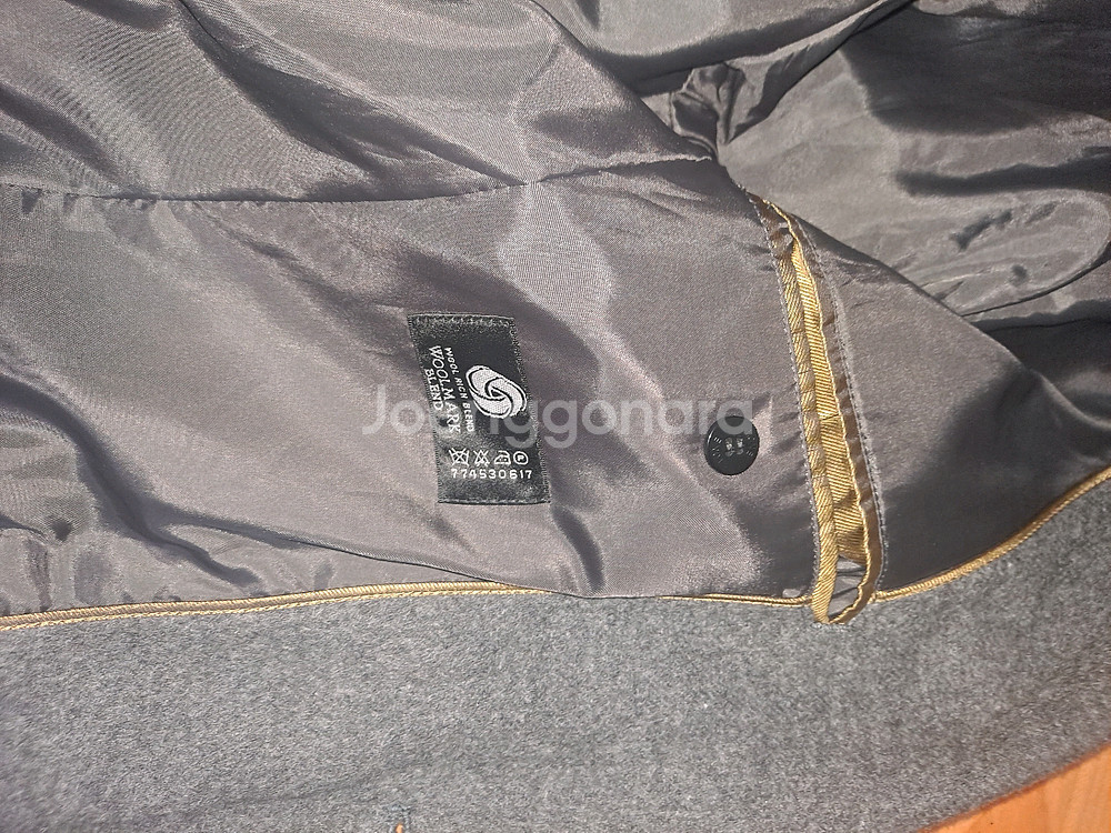 LONE 정욱준디자이너 맞춤 남성 모 코트 사이즈 100--3