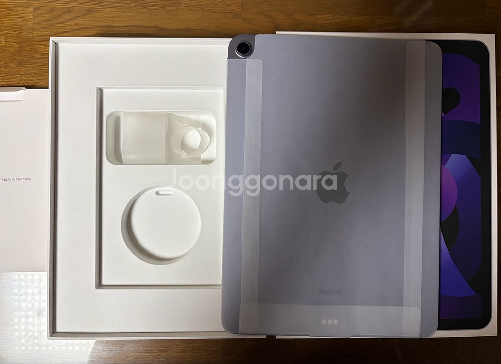 리퍼미사용 아이패드 에어5 m1 퍼플 64 새제품 인천--0