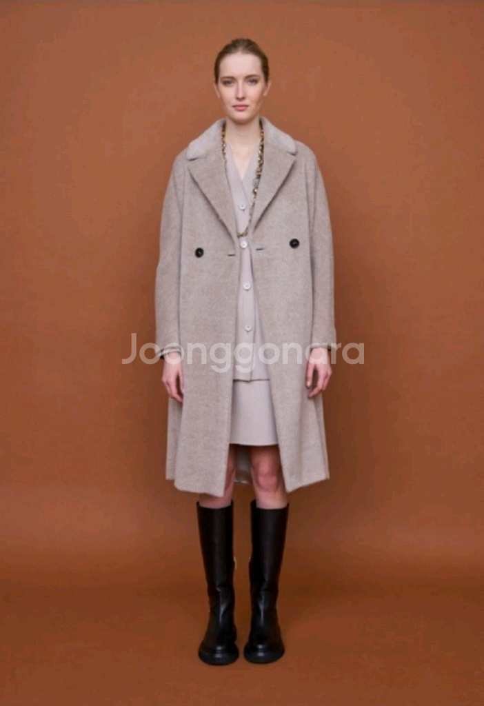 막스마라 알파카코트 자이르 36사이즈 새상품급--0