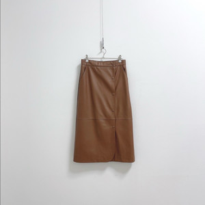 레디투웨어 페이크레더 스커트