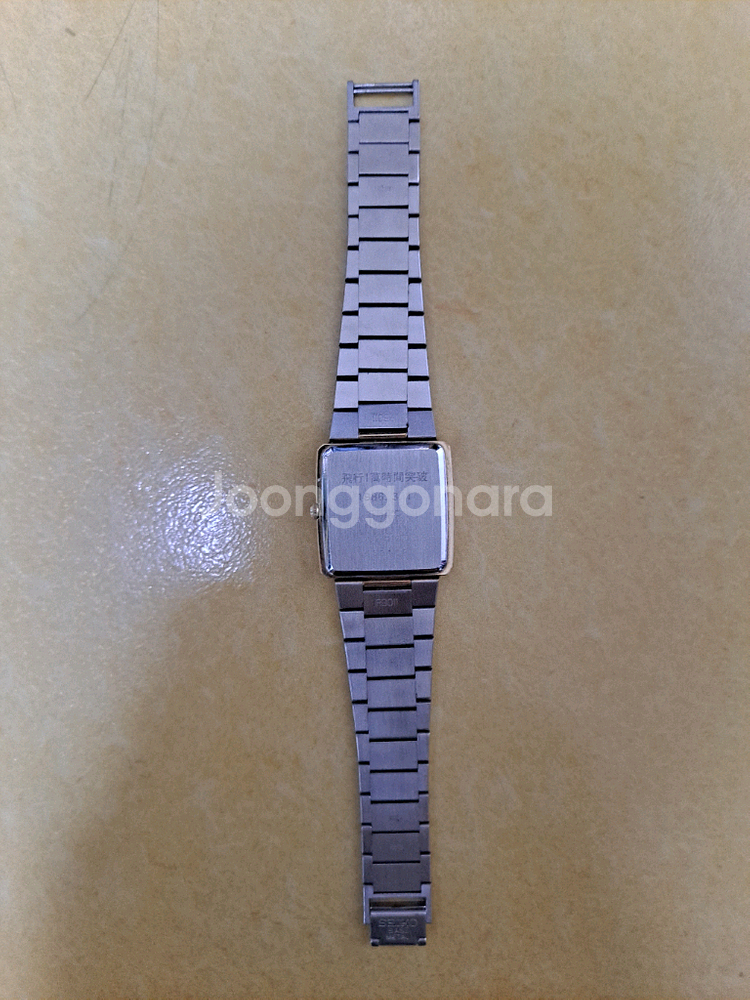 금장 세이코 쿼츠 사각 빈티지 여성 손목시계--2