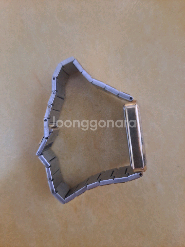 금장 세이코 쿼츠 사각 빈티지 여성 손목시계--6