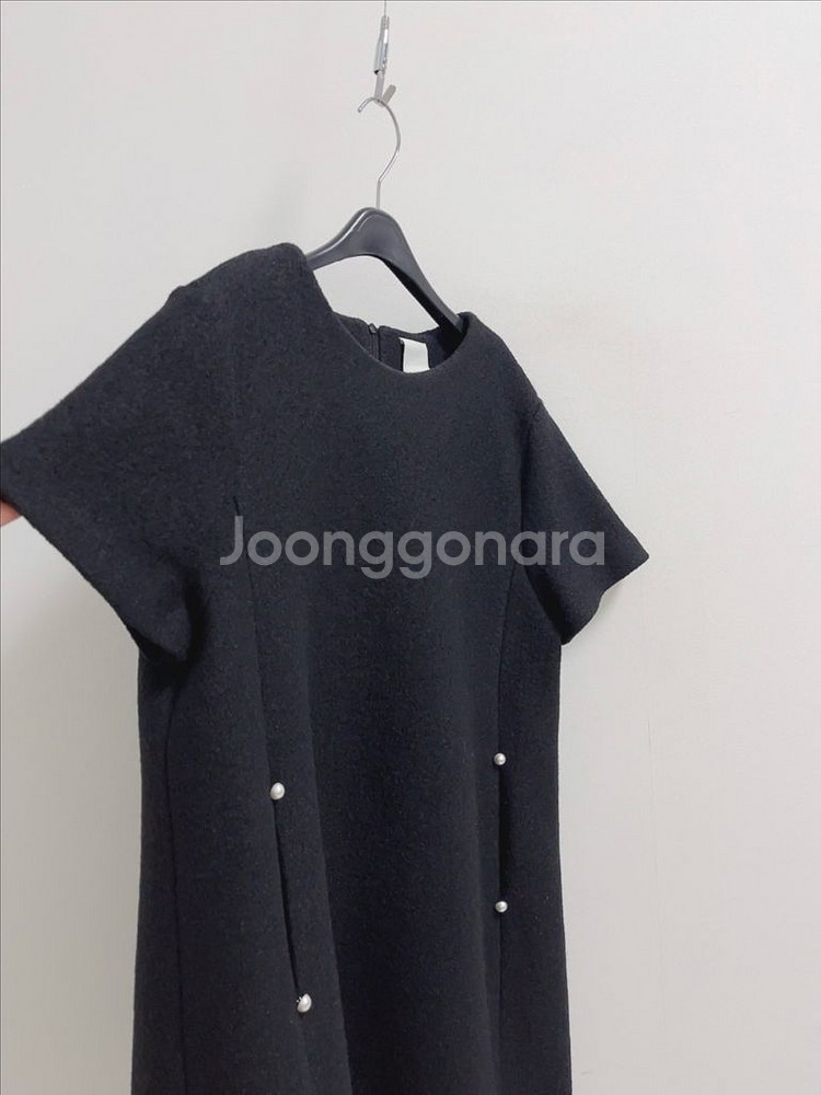 maimui 블랙 트위드 미니 원피스--2