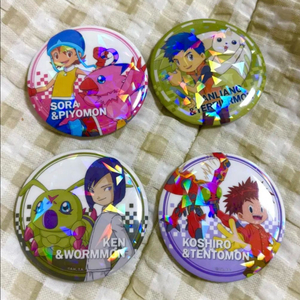 디지몬 어드벤처 팝업 전시회 랜덤 캔뱃지 렌티큘러 카드