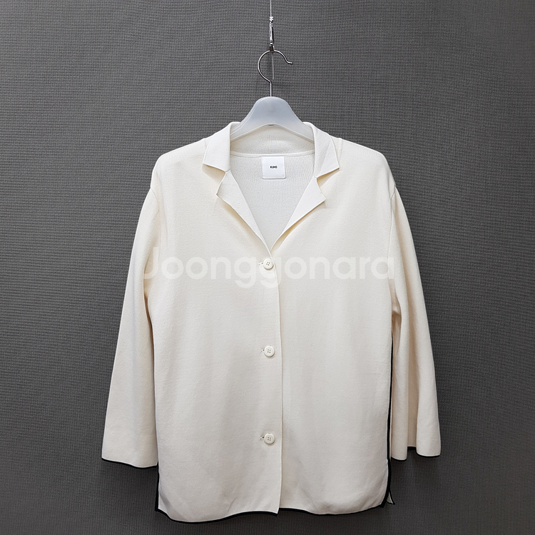 구호 kuho 2024 배색 포인트 니트 가디건 자켓 M사이즈--0