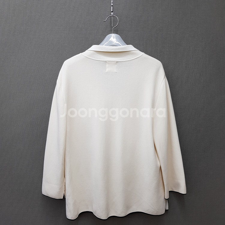 구호 kuho 2024 배색 포인트 니트 가디건 자켓 M사이즈--4