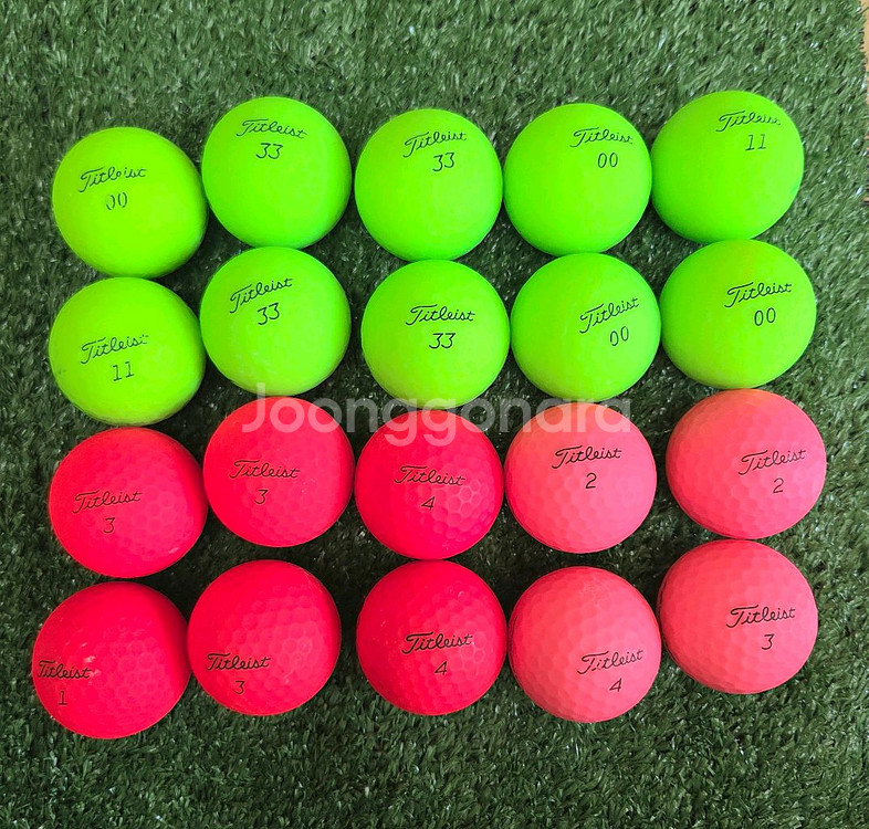 타이틀리스트 무광볼 A+/A급 20개 골프공 로스트볼--0