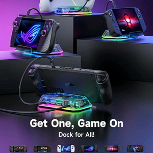 스팀덱 독 RGB 12in1 도킹스테이션 JSAUX ROG ALLY 리전고 UMPC 아야네오팝니다