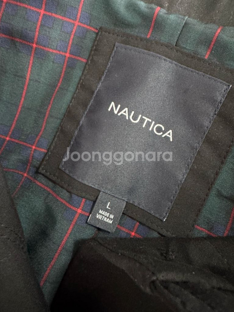 여성 노티카 Nautica 블책 미니멀 벨티드 트렌치코트 L--2