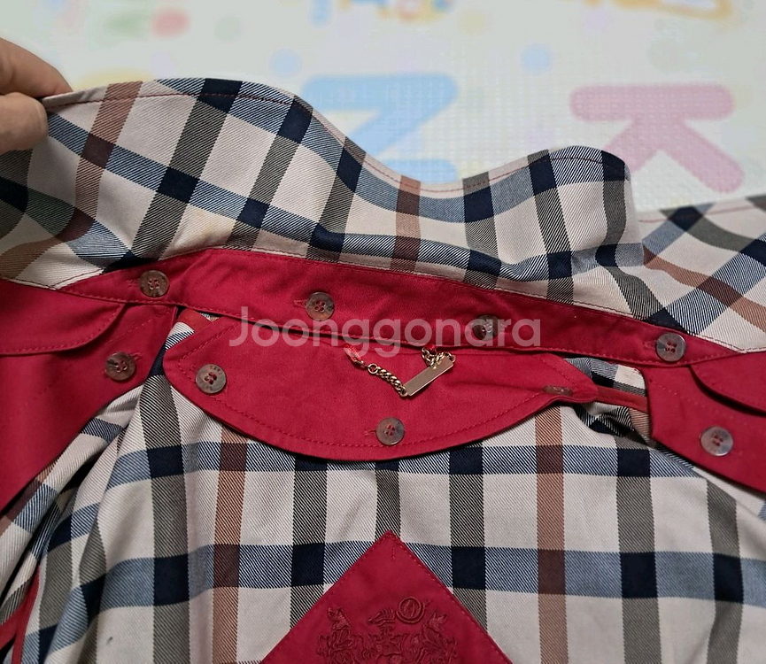 닥스 여성 레드 트렌치 코트 55~66--4