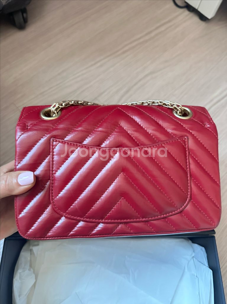 샤넬 빈티지 미니 체리레드--1