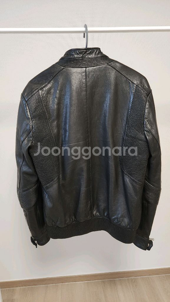 남성 가죽 라이딩 자켓--1