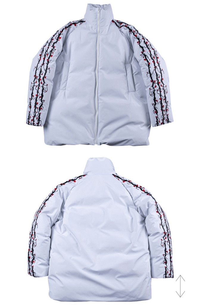 아시하 매화 구스다운 패딩 남여공용 사이즈 L--0